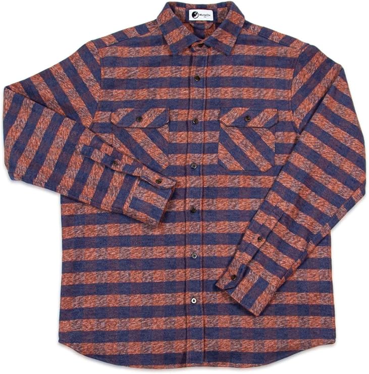 muskox grand flannel男士长袖系扣法兰绒衬衫